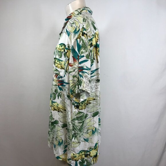TASSO ELBA ISLAND - MEN'S XL - FLORAL HAWAIIAN SHORT SLEEVE BUTTON UP SHIRT - Picture 2 of 4
